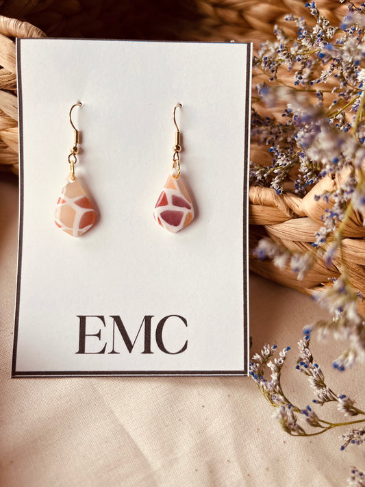 warm glass teardrops (earrings #169)