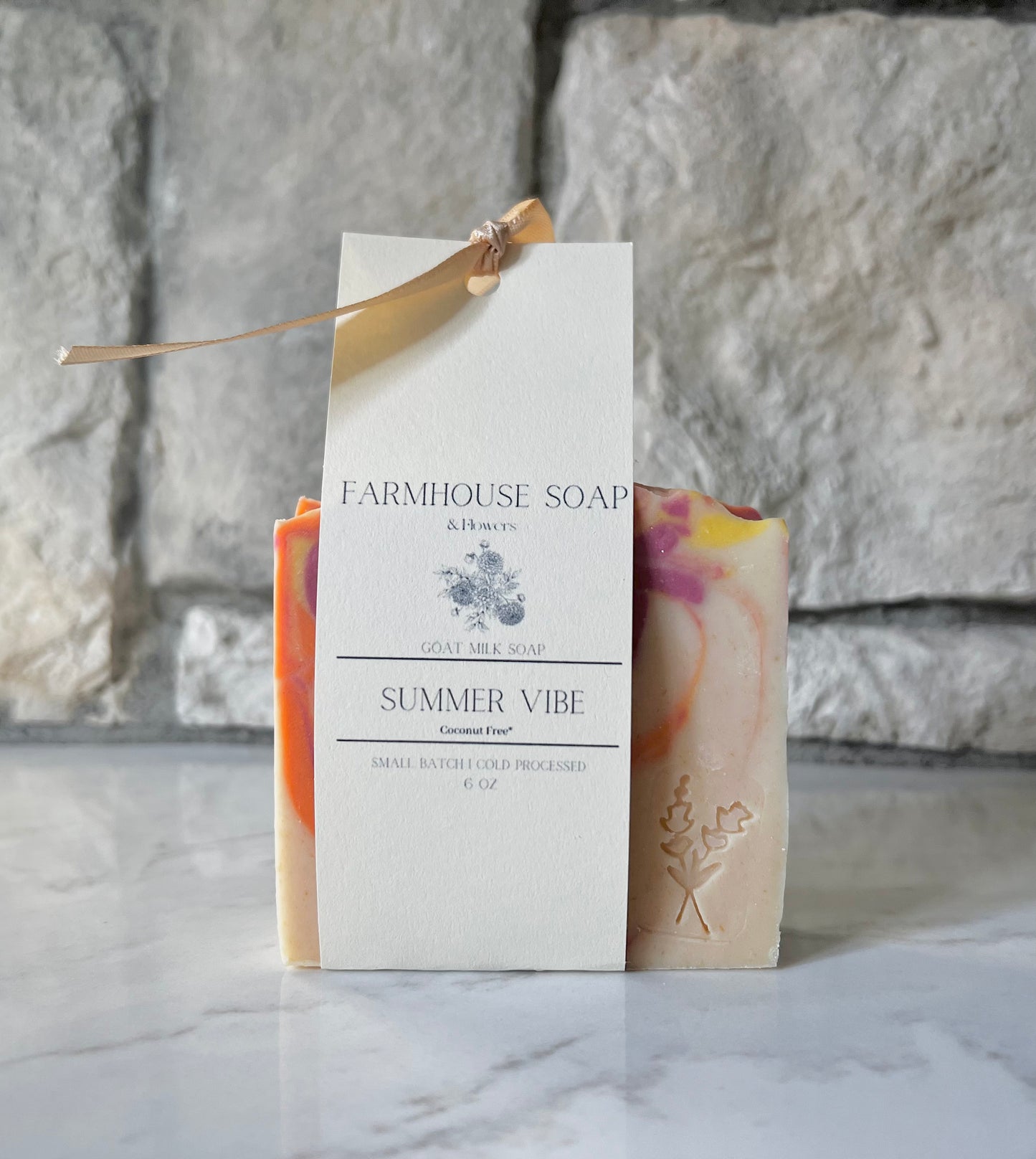 Summer Vibe Goat Milk Soap- Coconut free